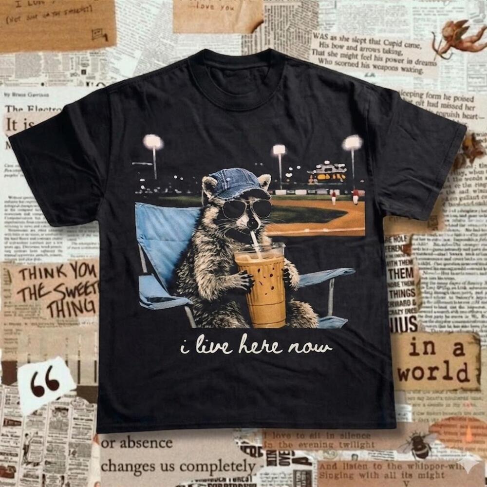 Raccoon Black Graphic Tee